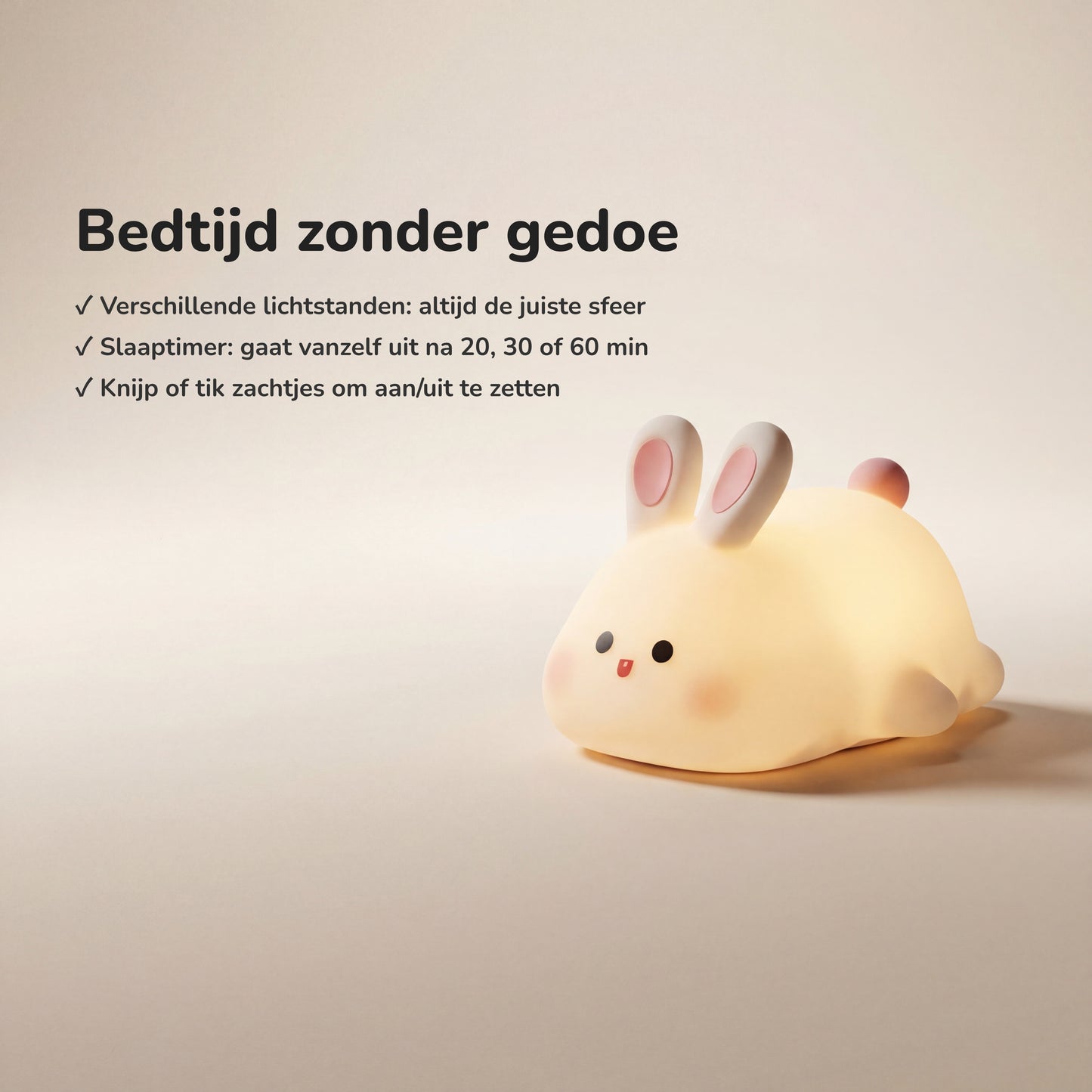 BunnyBuddy™ Siliconen Nachtlamp