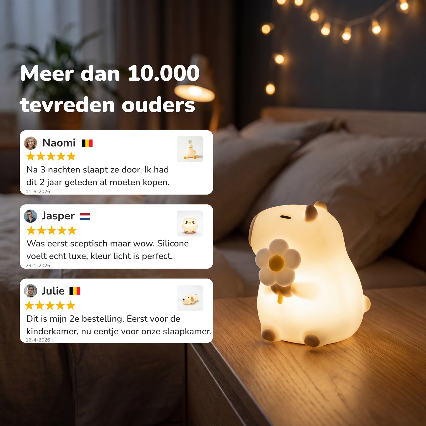 CapyBuddy™ Siliconen Nachtlamp