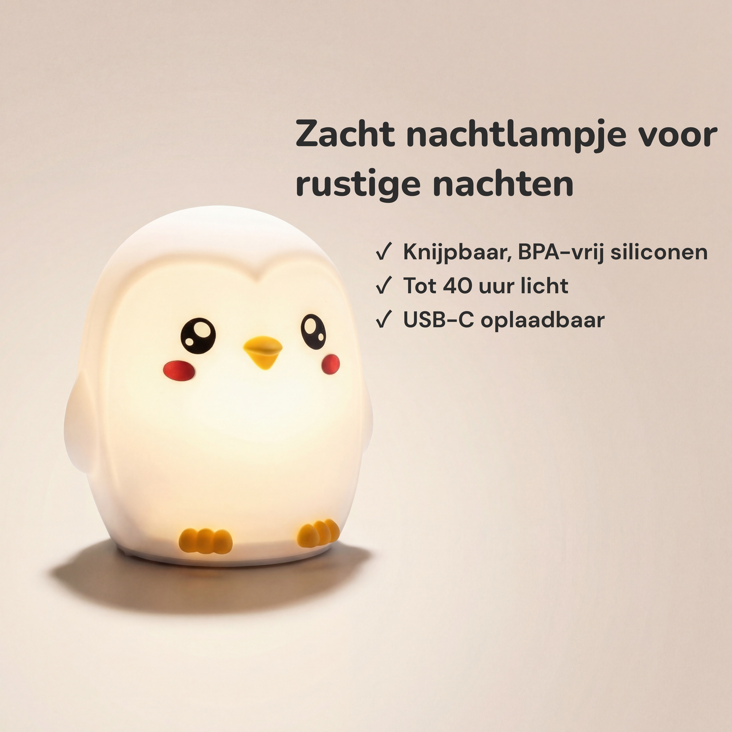 PinguGlow™ Siliconen Nachtlamp